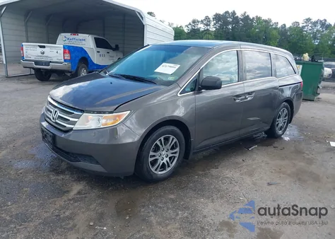 2013 Honda Odyssey Ex-L из США, поврежденный, VIN 5FNRL5H65DB026458